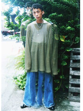 「VINTAGE（ヴィンテージ）のアイテム（その他シューズ）」を使った、shenghaoyangさん（メンズ・165cm）の秋コーディネート