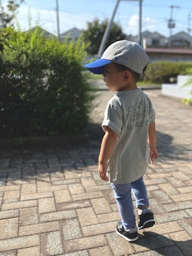 「PETIT BATEAU（プチバトー）のアイテム（パンツ）」を使った、Ｒさん（キッズ・90cm）の秋コーディネート