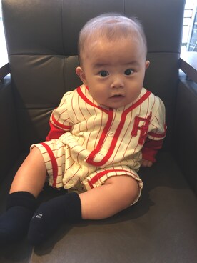 「プチバトー(PETIT BATEAU)」｜Ｒさん（キッズ・90cm）の夏コーディネート