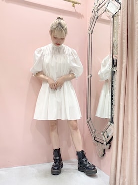 「LILICIOUS」｜「アイテム（ワンピース/ドレス）」を使った、つぇるさん（レディース・154cm）の夏コーディネート