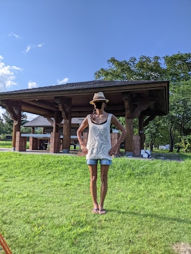 「O'NEILL（オニール）のアイテム」を使った、Shiさん（レディース・164cm）の夏コーディネート