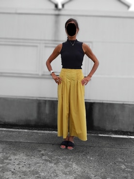 「おとなコーデ」｜「アイテム（タンクトップ）」を使った、Shiさん（レディース・164cm）の夏コーディネート
