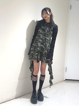 「アイテム（ワンピース/ドレス）」を使った、MOMOKAさん（レディース・160cm）の夏コーディネート