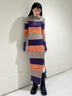 「jouetie（ジュエティ）のアイテム」を使った、MOMOKAさん（骨格ナチュラル・レディース・160cm）の冬コーディネート
