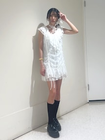 フリルレースギャザーワンピース｜ジュエティ（jouetie）公式