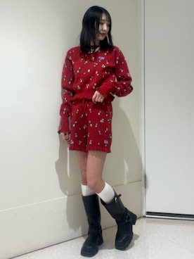 「jouetie（ジュエティ）のアイテム」を使った、MOMOKAさん（骨格ナチュラル・レディース・160cm）の冬コーディネート