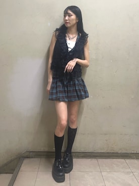 「jouetie（ジュエティ）のアイテム」を使った、MOMOKAさん（レディース・160cm）の夏コーディネート