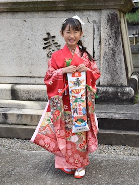 「アイテム（水着/着物・浴衣）」を使った、IRMA♡さん（キッズ・120cm）の秋コーディネート