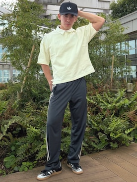 「adidas（アディダス）のアイテム（キャップ）」を使った、K）さん（メンズ・176cm）の春コーディネート