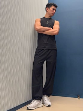 「トレーニング」｜K）さん（メンズ・176cm）の夏コーディネート