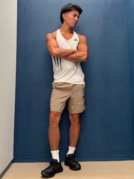 「ランニング」｜K）さん（メンズ・176cm）の秋コーディネート