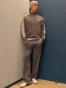 「adidas（アディダス）のハンドボール スペツィアル ロープロファイル / Handball Spezial Lo Pro（シューズ、ホワイト系）」を使った、K）さん（メンズ・176cm）の春コーディネート