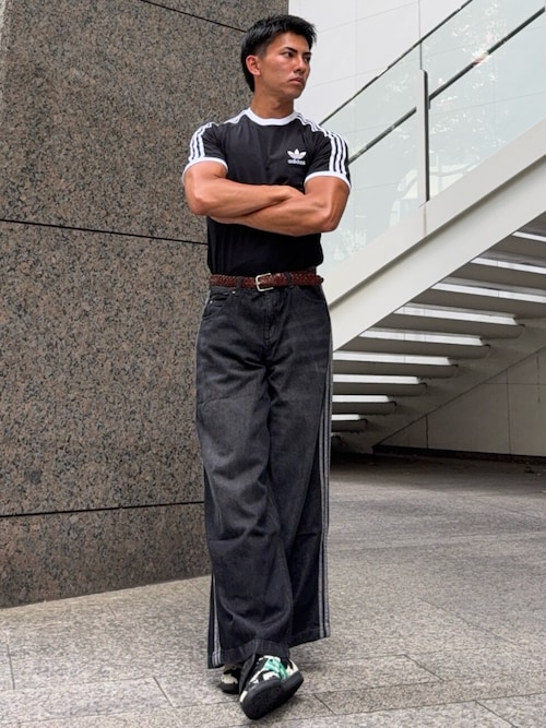アディカラー デニム Adilenium パンツ DENIM WIDE PANT / アディダスオリジナルス adidas Originals