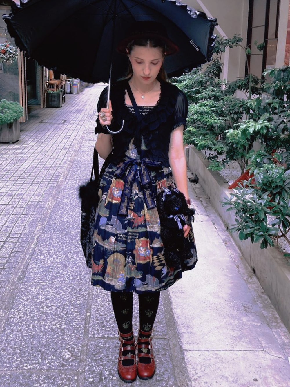 Innocent World ブラック フリルカーディガン ボレロ Innocent World