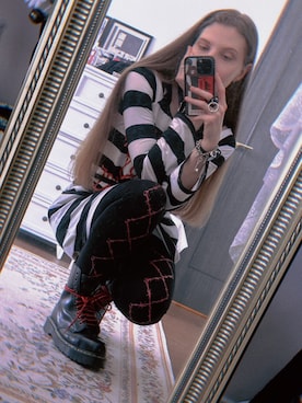 「アイテム（ブレスレット）」を使った、ダリアさん（レディース・166cm）の夏コーディネート