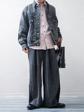 「アイテム（ハンドバッグ）」を使った、Takiさん（メンズ・169cm）の秋コーディネート