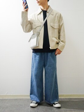 「UNIQLO（ユニクロ）のアイテム（スウェット）」を使った、Takiさん（メンズ・169cm）の春コーディネート