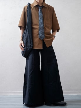 「remer（リメール）のloose Relax summer shirt / ルーズリラックスサマーシャツ《楊柳》（シャツ/ブラウス）」を使った、Takiさん（メンズ・169cm・20代）の夏コーディネート