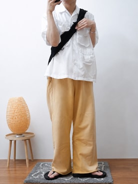 「OOFOS（ウーフォス）のアイテム」を使った、Takiさん（メンズ・169cm）の夏コーディネート