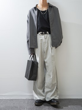 「ADRER（アドラー）の【ADRER】surgical stainless necklace / サージカルステンレスネックレス（ネックレス）」を使った、Takiさん（メンズ・169cm）の秋コーディネート