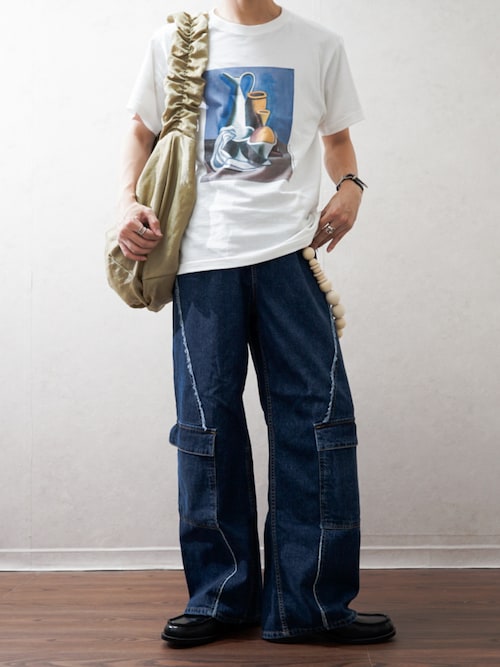 jieda スイッチングカーゴパンツ SWITCHING CARGO DENIM PANTS/スイッチング カーゴ デニム