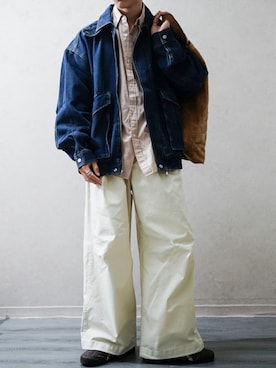 「Steven Alan（スティーブンアラン）のアイテム（トップス）」を使った、Takiさん（メンズ・169cm）の春コーディネート