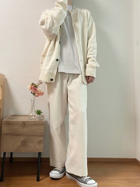 「JUNRED（ジュンレッド）のアイテム（ニット/セーター）」を使った、Takiさん（メンズ・169cm）の秋コーディネート