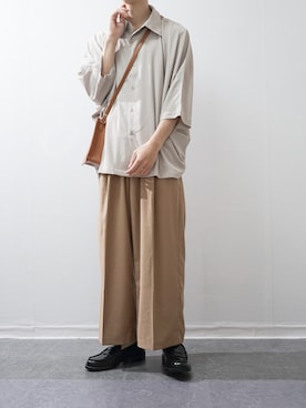 「Lui's（ルイス）のアイテム（パンツ）」を使った、Takiさん（メンズ・169cm）の春コーディネート