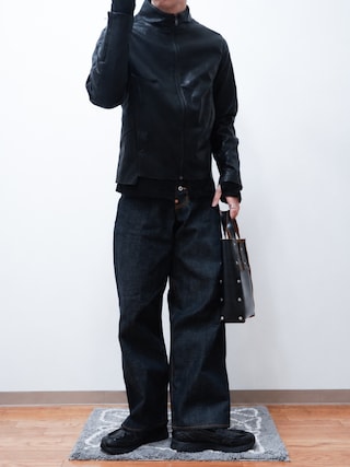 「SAN SAN GEAR（サンサンギア）のSAN SAN GEAR / サンサンギア OBLIQUE JACKET（その他アウター）」を使った、Takiさん（メンズ・169cm）の秋コーディネート