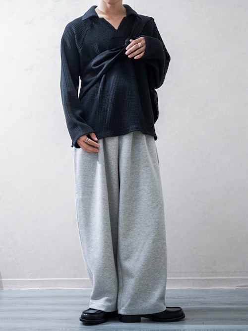 別注 Big Waffle V-Neck Shirt（ポロシャツ）｜MATSUFUJI（マツフジ