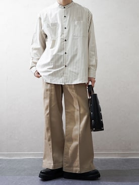 「RAGEBLUE（レイジブルー）のアイテム（パンツ）」を使った、Takiさん（メンズ・169cm）の春コーディネート
