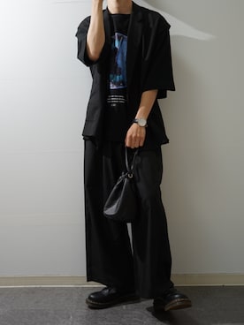 「SHAREEF（シャリーフ）のアイテム」を使った、Takiさん（メンズ・169cm）の夏コーディネート