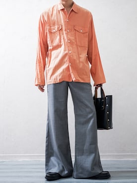 「アイテム（ローファー）」を使った、Takiさん（メンズ・169cm）の秋コーディネート