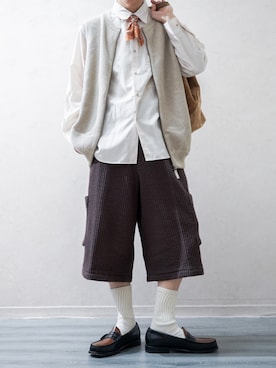 「アイテム（バンダナ/スカーフ）」を使った、Takiさん（メンズ・169cm）の秋コーディネート