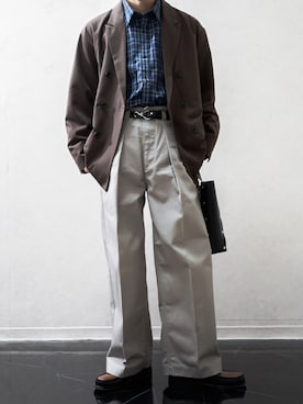 Takiさんの「Saby/サバイ/saby x Dickies / TYPE "TUCK BAGGY" /タックバギーパンツ」を使ったコーディネート