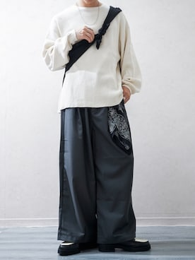「アイテム（リング）」を使った、Takiさん（メンズ・169cm）の秋コーディネート