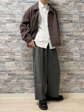 「Lui's（ルイス）のアイテム（トップス）」を使った、Takiさん（メンズ・169cm）の冬コーディネート