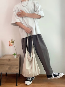 「ATTACHMENT（アタッチメント）のアイテム」を使った、Takiさん（メンズ・169cm）の夏コーディネート