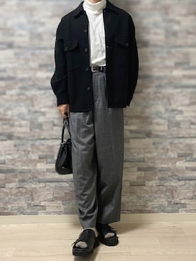 「EMMA  CLOTHES」｜「アイテム（サンダル）」を使った、Takiさん（メンズ・169cm）の秋コーディネート