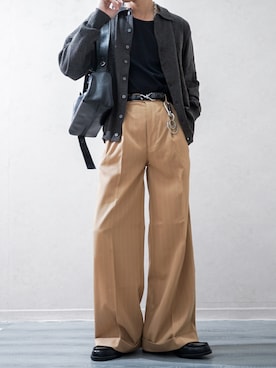 「アイテム（キーケース/キーアクセサリー）」を使った、Takiさん（メンズ・169cm）の秋コーディネート
