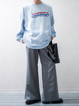 「アイテム（バンダナ/スカーフ）」を使った、Takiさん（メンズ・169cm）の秋コーディネート