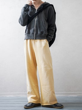 「アイテム（トートバッグ）」を使った、Takiさん（メンズ・169cm）の秋コーディネート