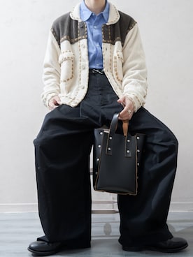 「アイテム（ハンドバッグ）」を使った、Takiさん（メンズ・169cm・20代）の冬コーディネート