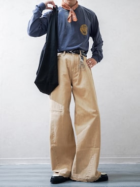 「アイテム（キーケース/キーアクセサリー）」を使った、Takiさん（メンズ・169cm・20代）の秋コーディネート