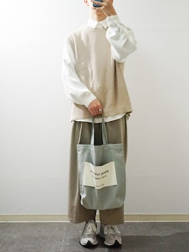 「Lui's（ルイス）のアイテム（トップス）」を使った、Takiさん（メンズ・169cm）の春コーディネート
