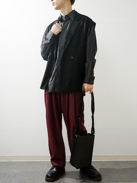 「Lui's（ルイス）のアイテム（パンツ）」を使った、Takiさん（メンズ・169cm）の春コーディネート