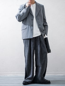 「アイテム（ハンドバッグ）」を使った、Takiさん（メンズ・169cm）の秋コーディネート