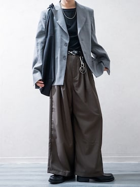 「アイテム（キーケース/キーアクセサリー）」を使った、Takiさん（メンズ・169cm）の秋コーディネート