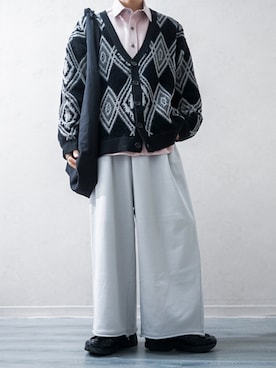 「アイテム（スウェットパンツ）」を使った、Takiさん（メンズ・169cm）の秋コーディネート