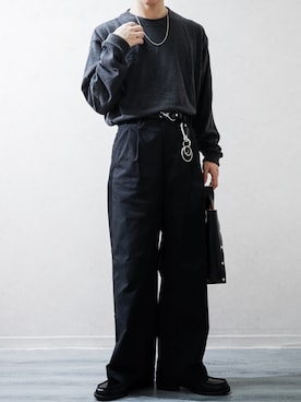 「crepuscule（クレプスキュール）のアイテム」を使った、Takiさん（メンズ・169cm）の春コーディネート